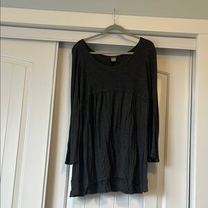 Gray Long Sleeve Dress